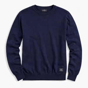 Scotch & Soda Navy Blue Crewneck Sweater Men’s M Cotton Wool Blend Pullover